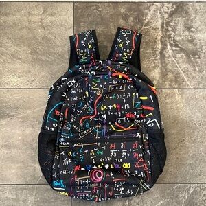 Colorful Math Print Backpack